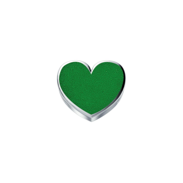 Elements Charm Cuore Oro 18 Kt E Smalto Verde Dchf9244