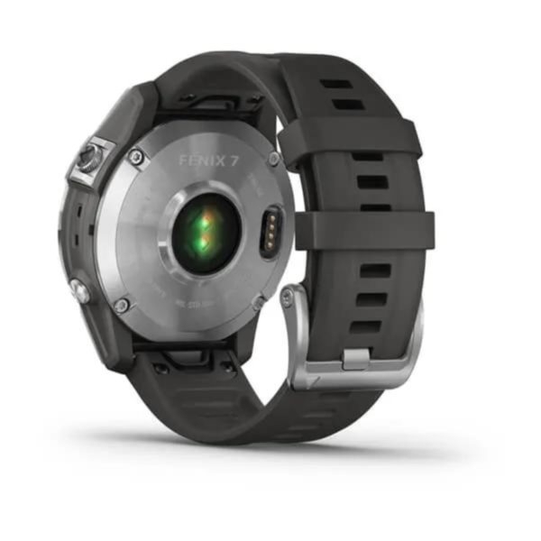 Garmin Orologio Fenix 7 Silver With Graphite Band 010-02540-01 - immagine 2