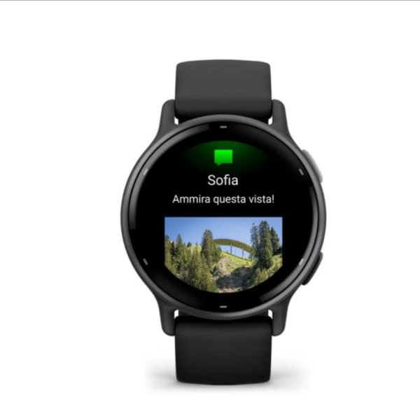 Garmin Smartwatch Vívoactive 5 Black & Slate Con Cinturino In Silicone 010-02862-10 - immagine 2