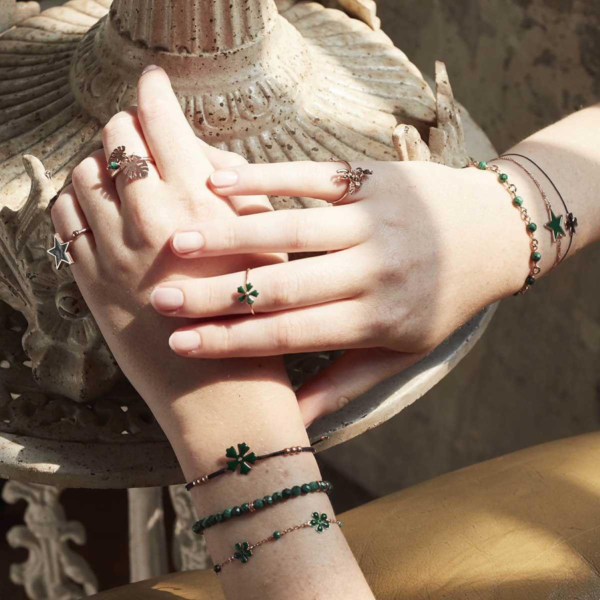 Maman Et Sophie Bracciale Con Pietre Di Malachite - immagine 2