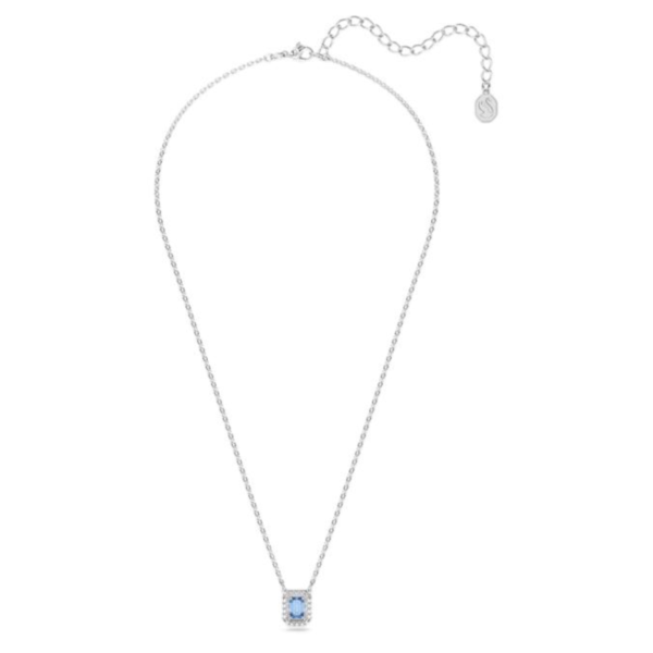 Collana Millenia Taglio ottagonale, Blu, Placcato rodio - immagine 2