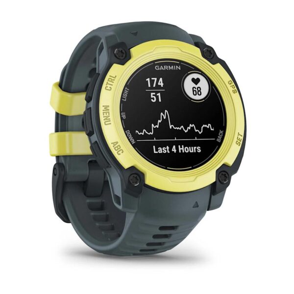 Garmin Smartwatch Instinct Electric Lime con cinturino Twilight - immagine 3