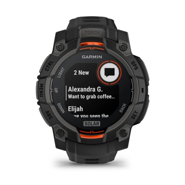 Garmin Smartwatch Instinct 3 Black Solar - immagine 5