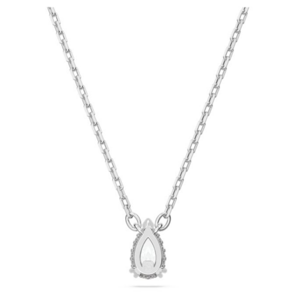 Swarovski Pendente Millenia Taglio Pear, Bianco, Placcato Rodio - immagine 4