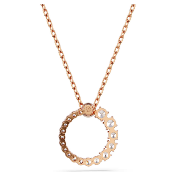 Swarovski Pendente Matrix Crystal Pearl, Taglio Round, Bianco,  Placcato Color Oro Rosa - immagine 4