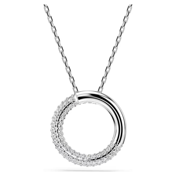 Swarovski Pendente Dextera Pavé, Bianco, Placcato Rodio - immagine 4