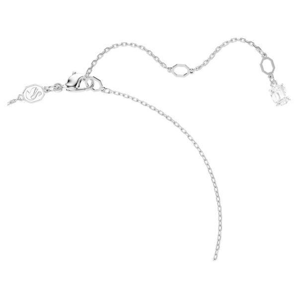 Swarovski Pendente Matrix Crystal Pearl, Taglio Round, Bianco, Placcato Rodio - immagine 3