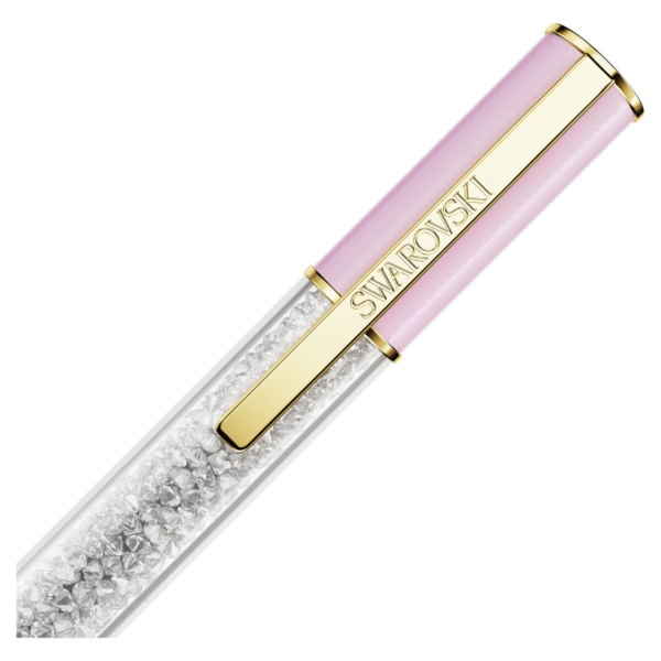 Swarovski Penna A Sfera Crystalline Lustre Rosa, Placcato Color Oro - immagine 3