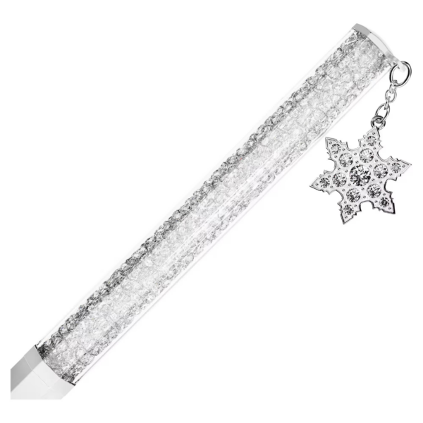 Swarovski Penna A Sfera Crystalline Forma Ottagonale, Fiocco Di Neve, Bianco, Laccato Bianco - immagine 3