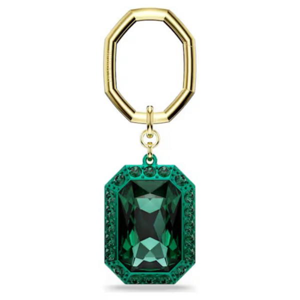 Swarovski Portachiavi, Taglio Ottagonale, Verde,Mix Di Finiture